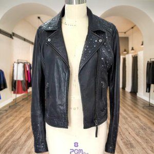 Genuine Leather Levi's Studded Motorcycle Jacket